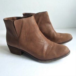 Lucky Brand Brown Leather Benissa Booties